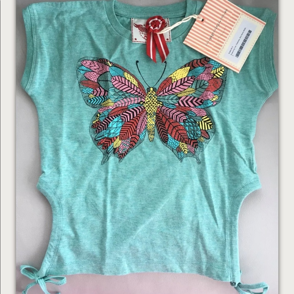 Paper Wings Flutterby Drawstring Tee Size 2